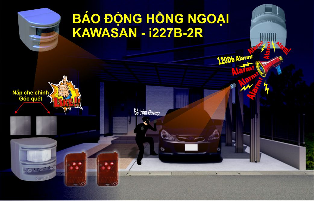 Báo động hồng ngoại Kawasan I22B-1R