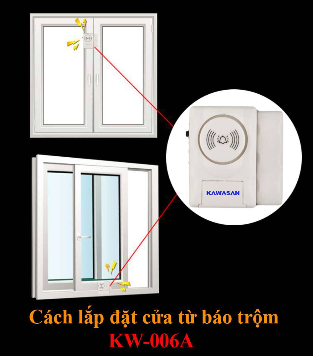 Thiết kế nhỏ gọn gắn cửa chống trộm cực hiệu quả