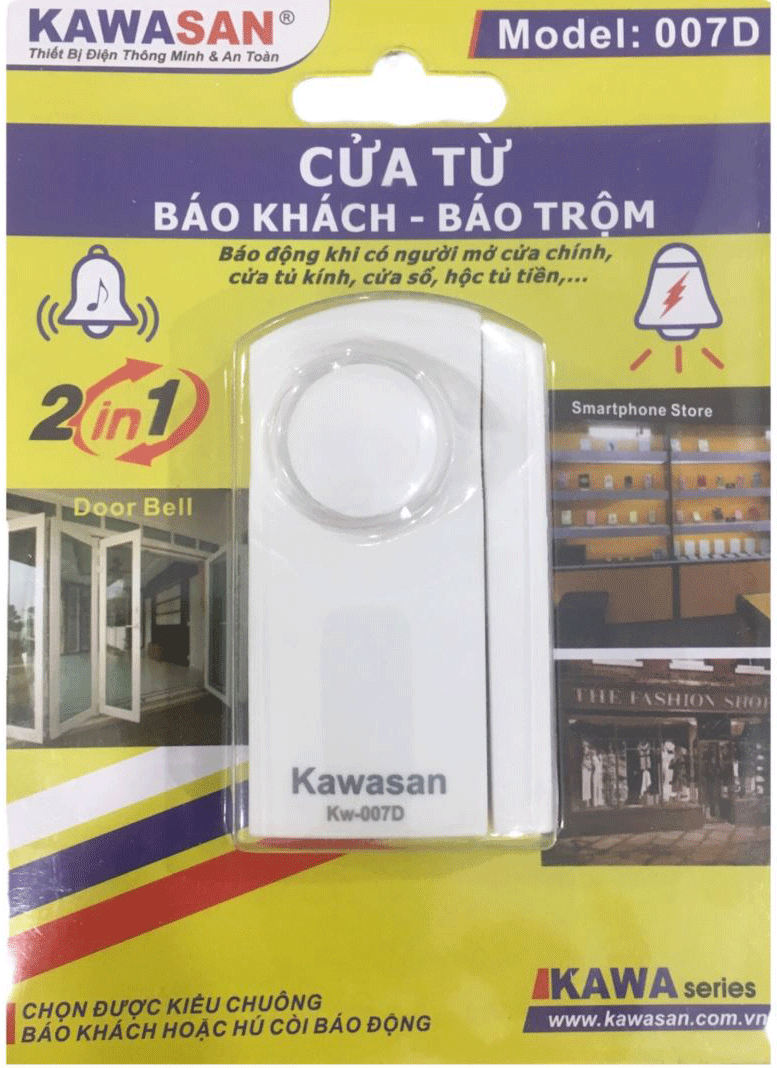 Cửa từ 2 chế độ báo khách và báo trộm