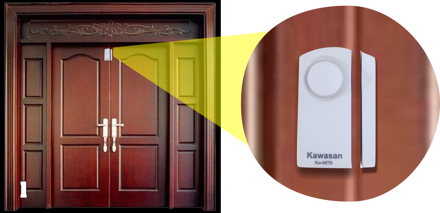 Thiết kế nhỏ gọn thích hợp lắp cho nhiều cửa ra vào