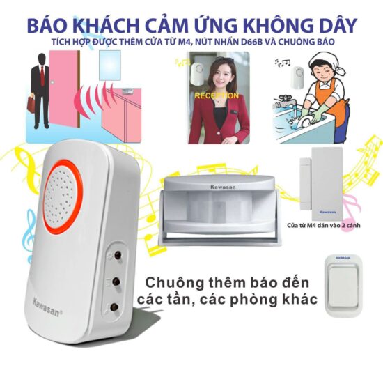 Báo khách cảm ứng không dây I287B