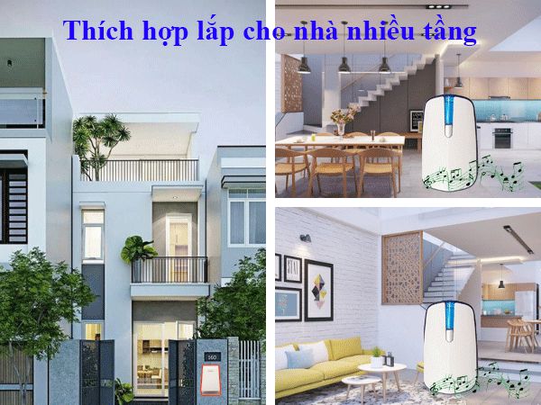 Chuông điện không dây thích hợp dùng cho các nhà nhiều tầng