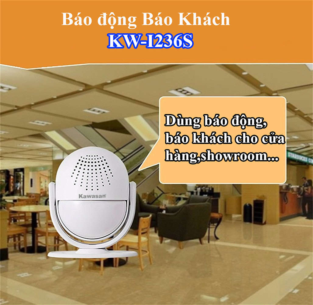 Dùng báo động báo khách cho cửa hàng, khách sạn, showroom....