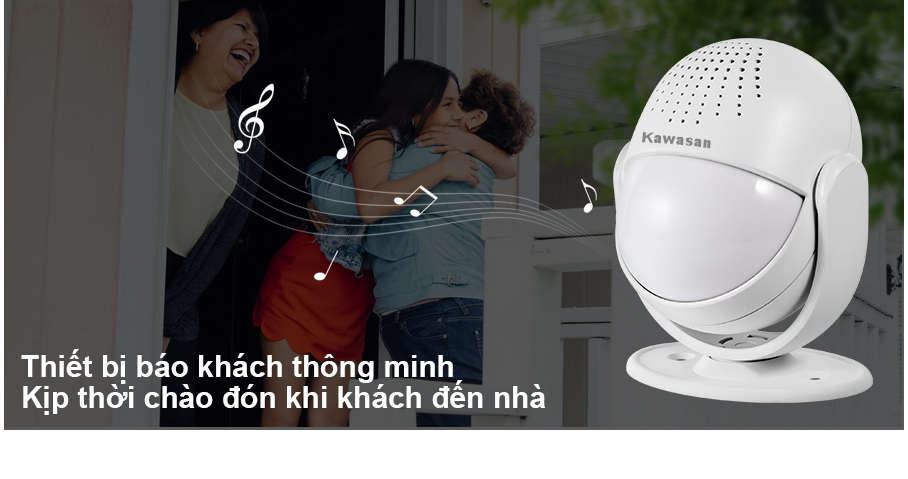 Thiết bị báo khách thông minh có thể thu âm lời chào khách