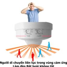 Người di chuyển liên tục trong cùng cảm ứng đèn sẽ không tắt