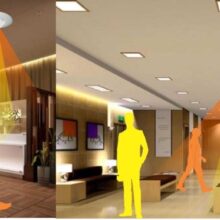 Công tắc cảm biến thường lắp đặt phòng chờ, hành lang