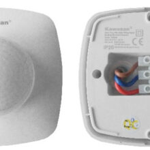 Hình ảnh mặt trước và mặt sau của công tắc cảm ứng