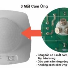 Thiết kế mới với 3 mắt cảm ứng siêu nhạy