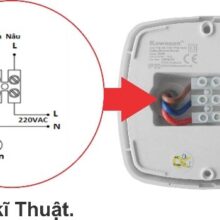Sơ đồ nối dây của công tắc cảm biến PS286