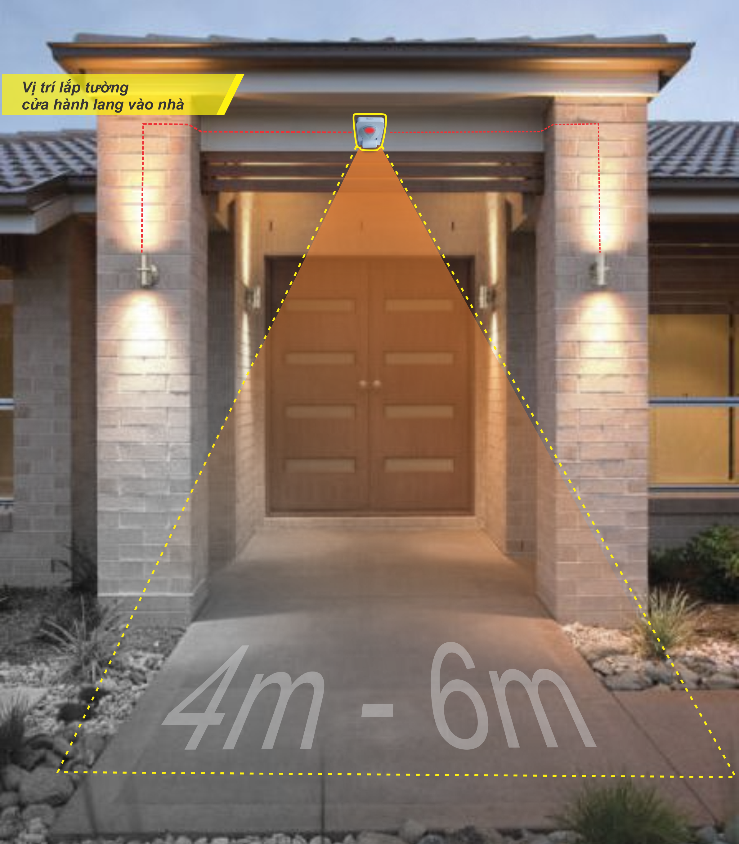 Cách lắp ở cửa hành lang