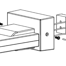 Lắp nổi trên trần hoặc tường