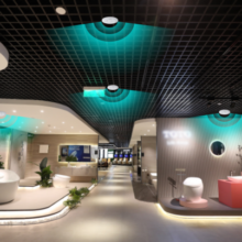 Showroom dùng cảm biến vi sóng vô cùng tiện dụng