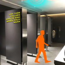 Công tắc cảm ứng vi sóng dùng cho các nhà vệ sinh nhiều vách ngăn