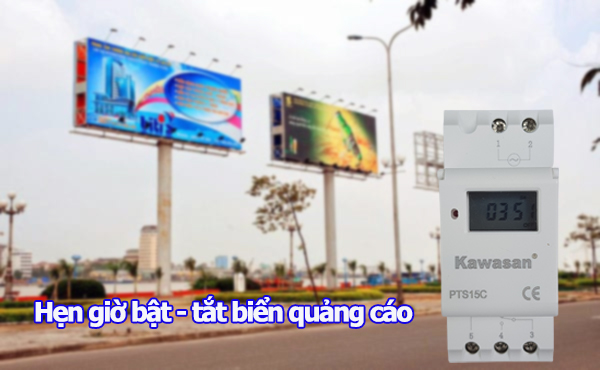 Hẹn giờ bật - tắt các biển quảng cáo ngoài trời