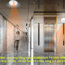 Đèn ốp trần hồng ngoại thường lắp chiếu sáng ở lối đi, khu vực thang máy