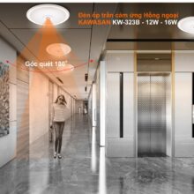 Góc quét rộng lên đến 180 độ