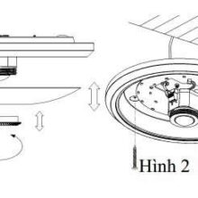 Quy trình lắp đặt đèn ốp trần cảm biến