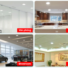 Đèn cảm ứng thường lắp ở văn phong, căn hộ, showroom, khách sạn...