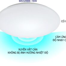 Đèn cảm ứng vi sóng có độ nhạy cao xuyên vật cản tốt