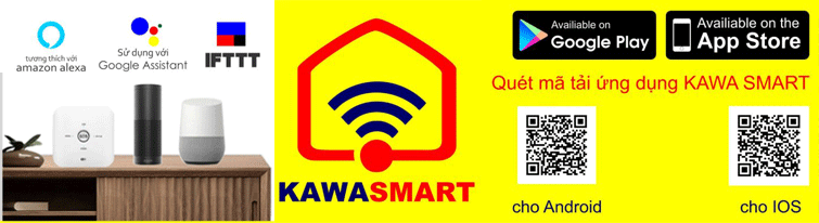 Kết nối qua APP Kawasmart vô cùng tiện lợi