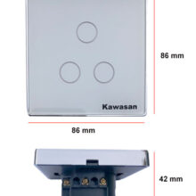 Công tắc wifi âm tường có kích thước nhỏ gọn