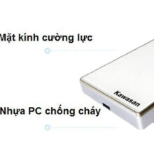 Thiết kế kính cường lực và nhựa chống cháy của công tắc wifi âm tường