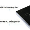 Thiết kế kính cường lực và nhựa chống cháy của công tắc wifi âm tường