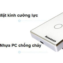 Thiết kế kính cường lực và nhựa chống cháy của công tắc wifi âm tường