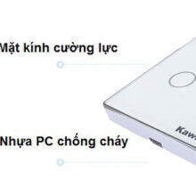 Thiết kế kính cường lực và nhựa chống cháy của công tắc wifi âm tường