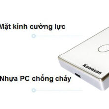 Thiết kế kính cường lực và nhựa chống cháy của công tắc wifi âm tường