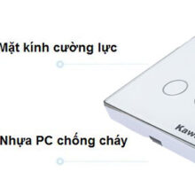 Thiết kế kính cường lực và nhựa chống cháy của công tắc wifi âm tường
