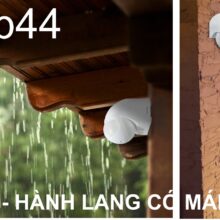 Ứng dụng cho các hàng lang có mái che, gara xe...