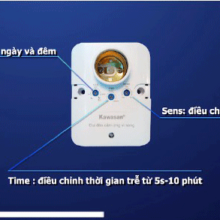 Chức năng các nút chỉnh của đui đèn cảm ứng Kawasan