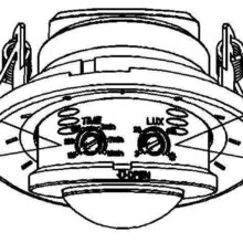 Có 2 nút điều chỉnh và LUX và TIME