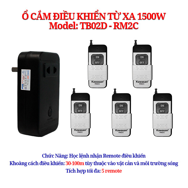 Tích hợp được nhiều loại remote khác nhau