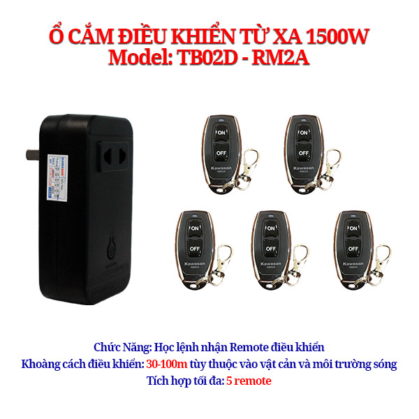 Tích hợp được nhiều loại remote khác nhau