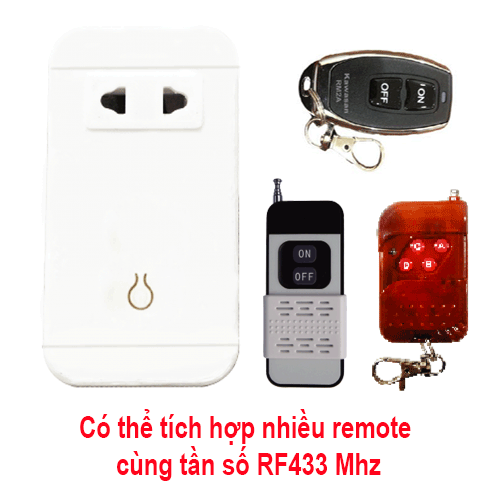 Tích hợp được nhiều loại remote khác nhau