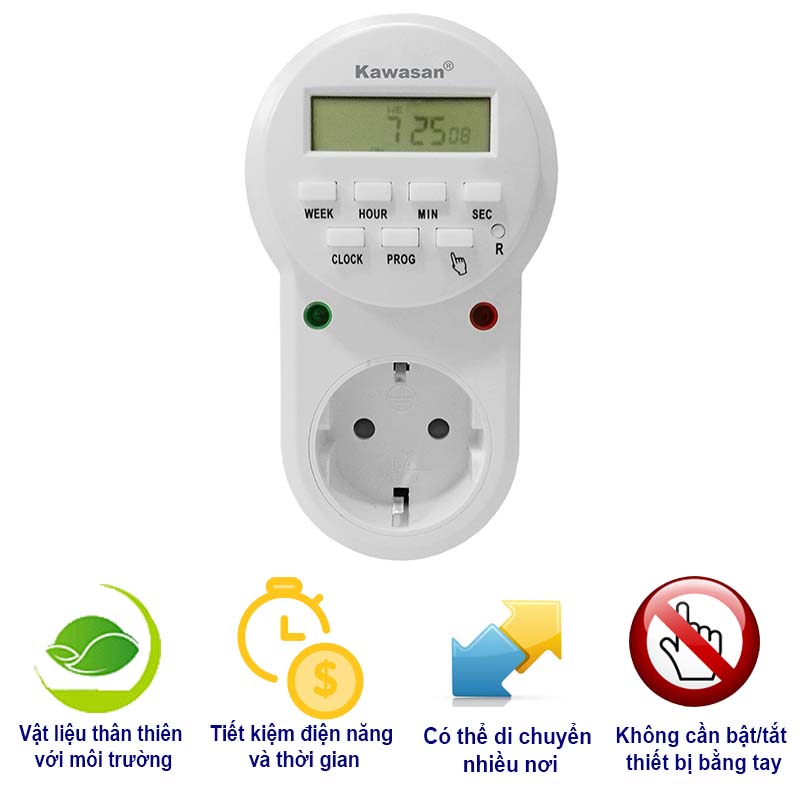 Ổ điện hẹn giờ điện tử mang đến nhiều lợi ích cho người dùng