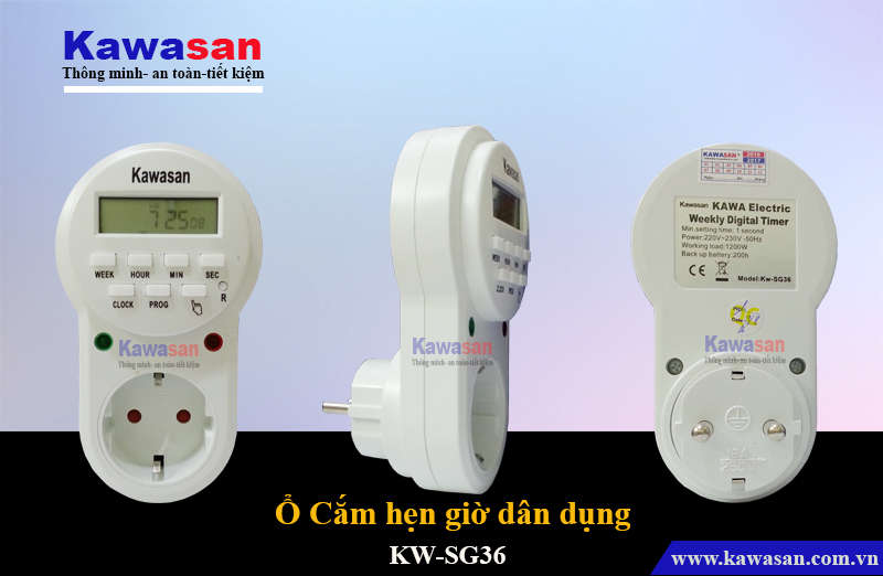 Ổ cắm hẹn giờ điện tử SG36