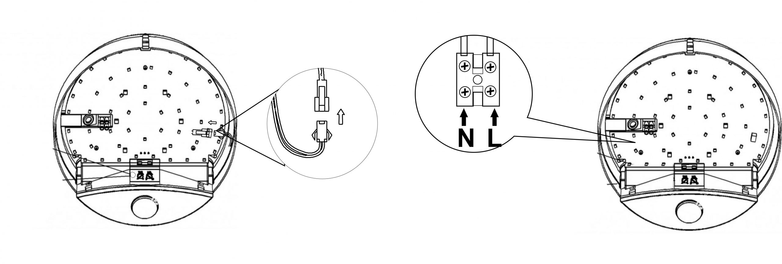 Lắp đặt gắn ốp nổi trần hoặc tường
