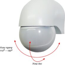 Công tắc cảm ứng có thể xoay chiều ngang và dọc
