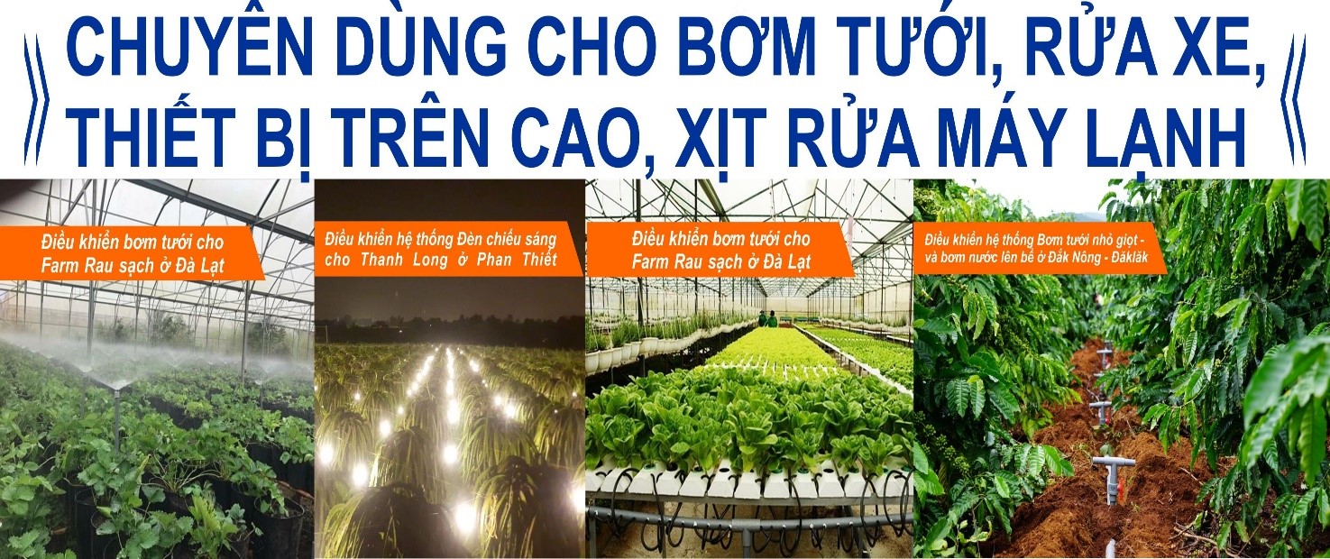 Bộ khuếch đại chuyên dùng cho bơm tới vườn cây, rửa xe...